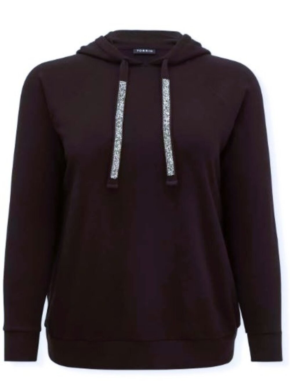 Torrid Rhinstone Embellished Drawstring Hoodie 3X